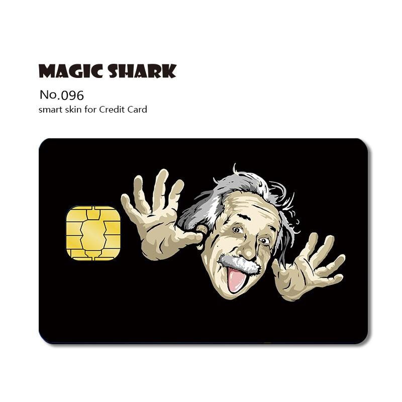 Matte 3M PVC Cartoon  Joker Half Cover Sticker Case Film for Big Small Chip Credit Debt Card
