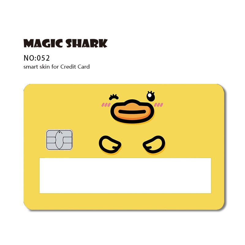 Magic Shark 2021 Fashion Matte Cute Cartoon PVC Window Credit Card Debit Card Sticker Film Skin Small Large Chip