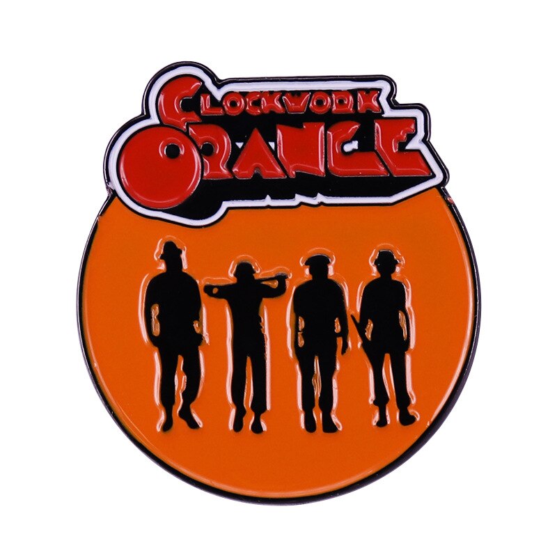 A Clockwork Orange Movie Poster Brooch Violent Thriller Movie Inspiration Badge