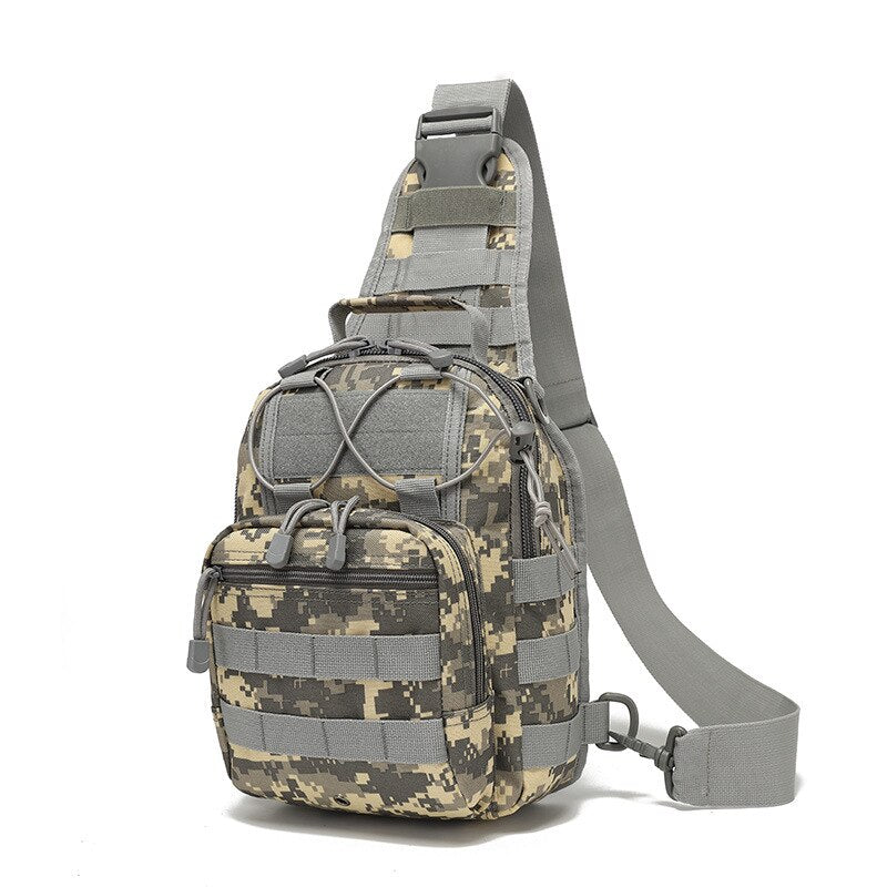 Mens Tactical Military Oxford Crossbody Shoulder Bag Chest Pack Camping Hiking Backpack Outdoor Sports Travel Handbag