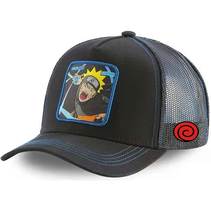 Newest Dragon Ball & Naruto Anime Mesh Cap Hot Style Patch Trucker Hat Curved Brim Baseball Cap Gorras Casquette