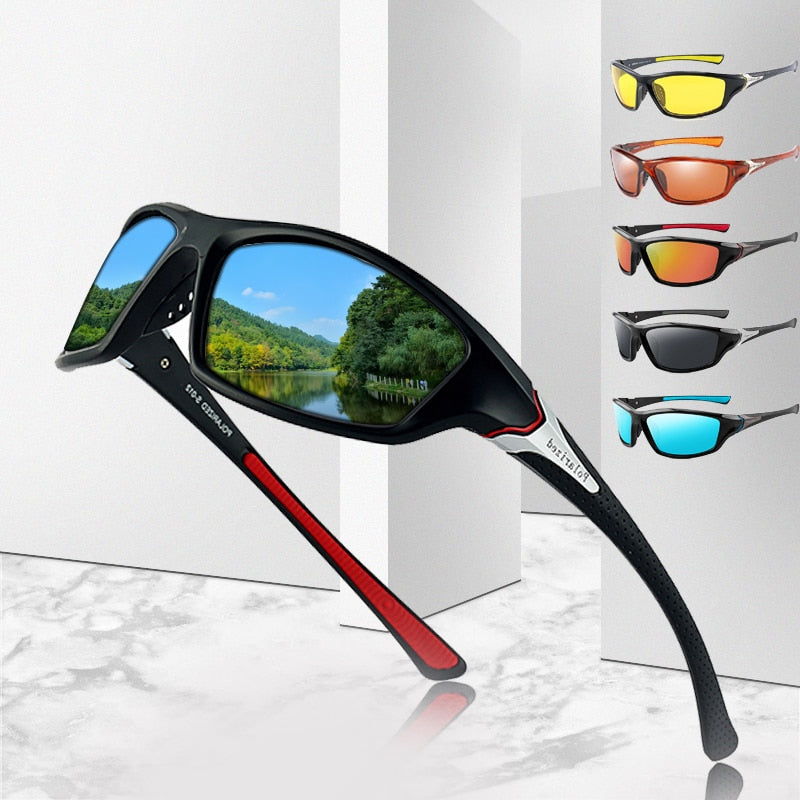 Luxury Polarized Sunglasses One Piece Fishing Classic Sun Glasses Men's Driving