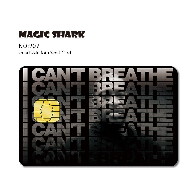 Matte 3M PVC Cartoon  Joker Half Cover Sticker Case Film for Big Small Chip Credit Debt Card