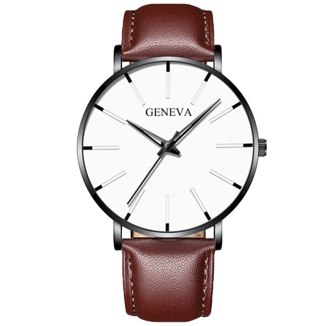 Minimalist Men's Fashion Ultra Thin Watches Simple Men Business Stainless Steel Mesh Belt Quartz Watch relogio masculino