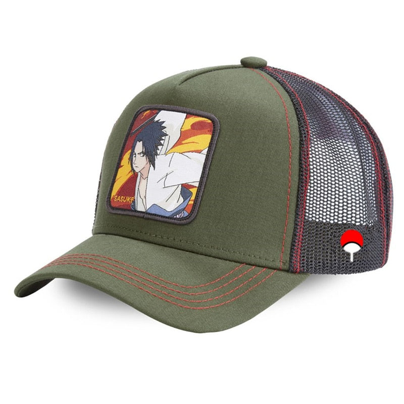 Newest Dragon Ball & Naruto Anime Mesh Cap Hot Style Patch Trucker Hat Curved Brim Baseball Cap Gorras Casquette