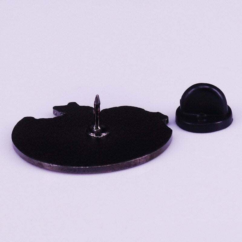 Kanagawa Surfing Brooch Art Painting Inspiration Badge