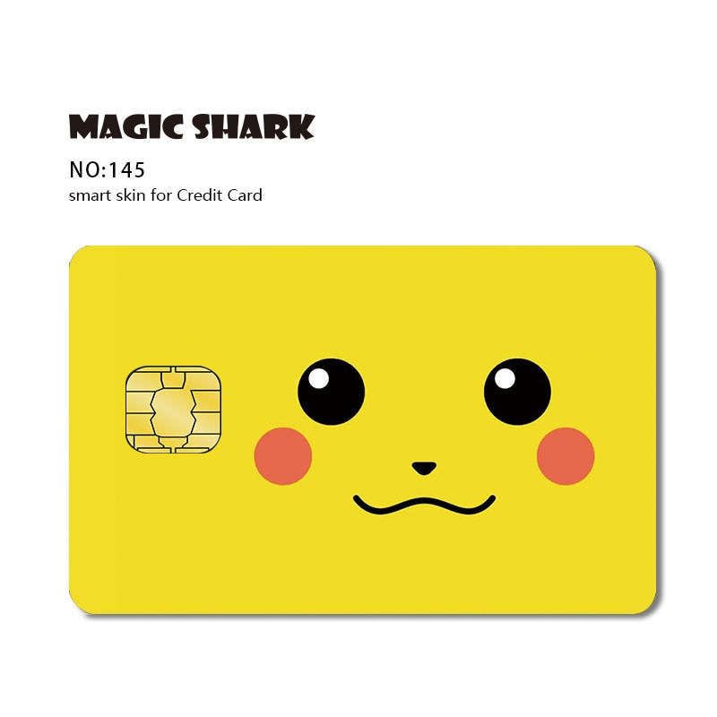 Magic Shark Matte Cartoon Cute Sticker Film Tape for Credit Card Debit Card Small Large Chip