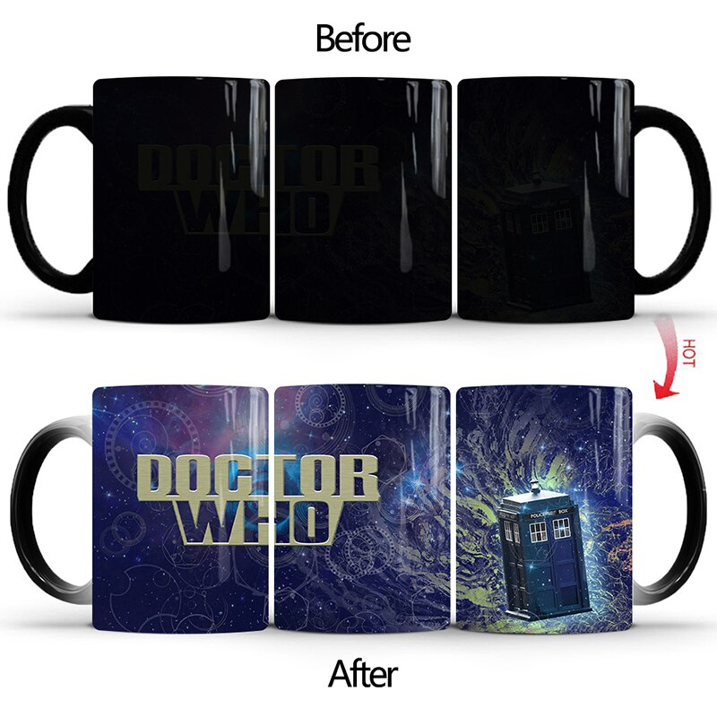 New 350ml Doctor Who Ceramic Milk Coffee Color Changing Mugs