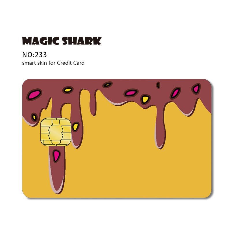 Magic Shark Broke Ice Cream Poker Game Simplson No Fade Film Case Cover Sticker