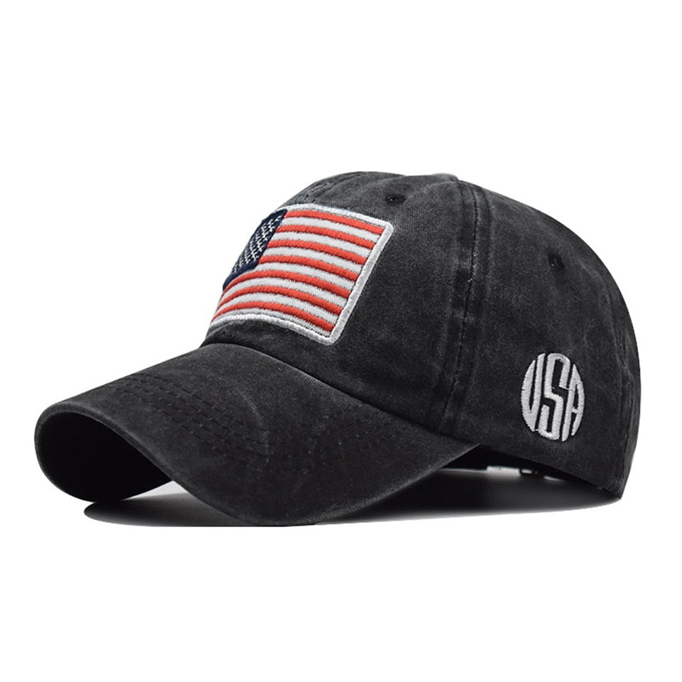 Men's USA American Flag Baseball Cap Men Tactical Army Cotton Military Hat US Unisex Hip Hop Hat Sport Caps Hats Outdoor