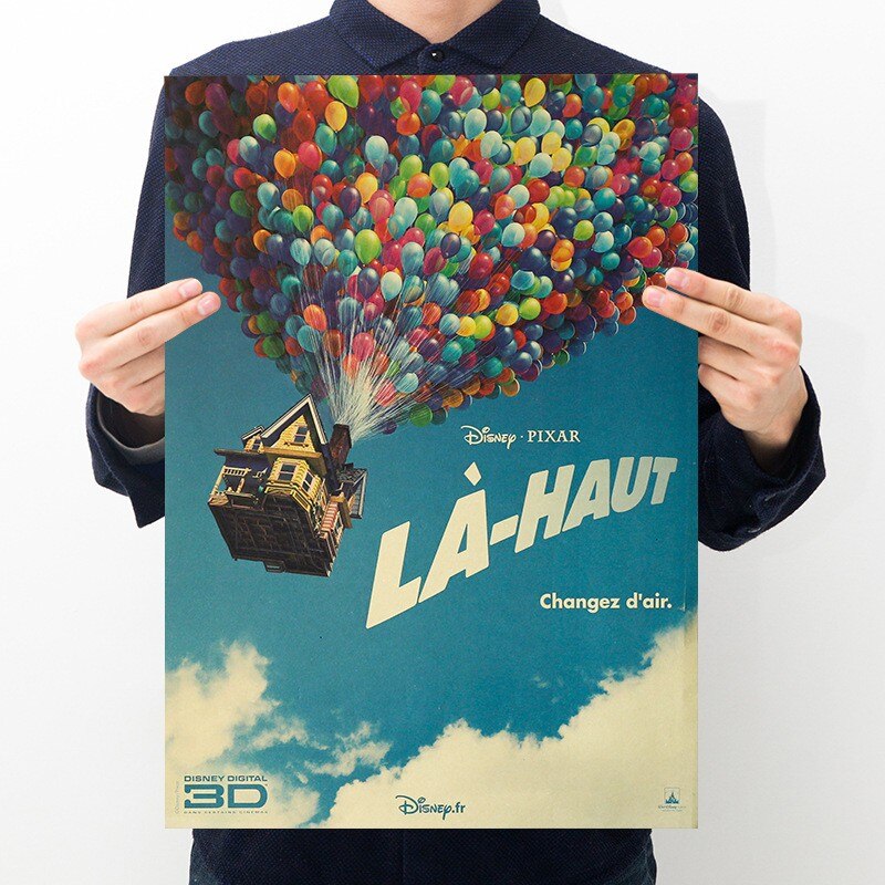 Movie Up Kraft Paper Poster Home Bedroom Wall Decoration Print 24x36 Inch