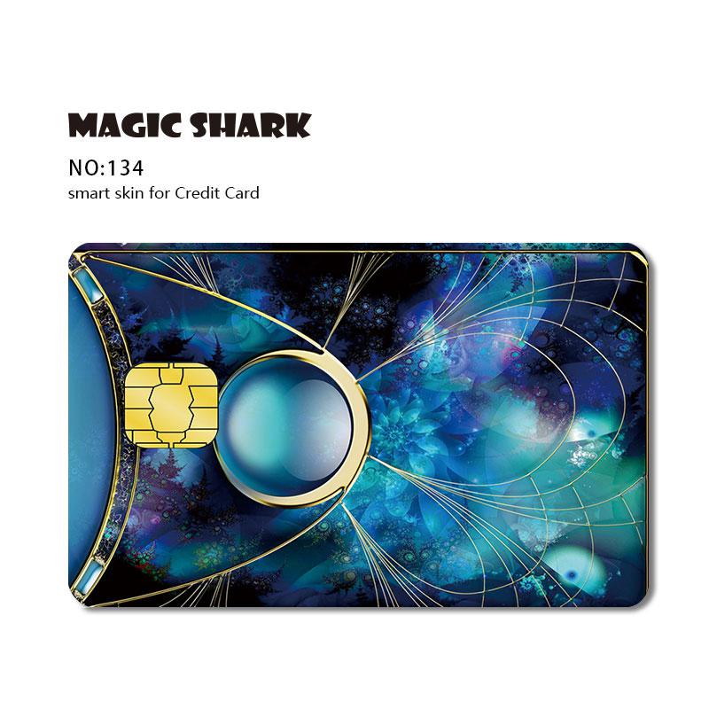 Magic Shark 3M PVC Stereo Army Tomb Raider Skull Diamond Skin Sticker Film for Credit Debt Card