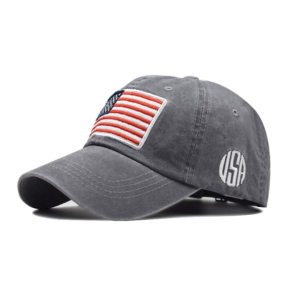 Men's USA American Flag Baseball Cap Men Tactical Army Cotton Military Hat US Unisex Hip Hop Hat Sport Caps Hats Outdoor