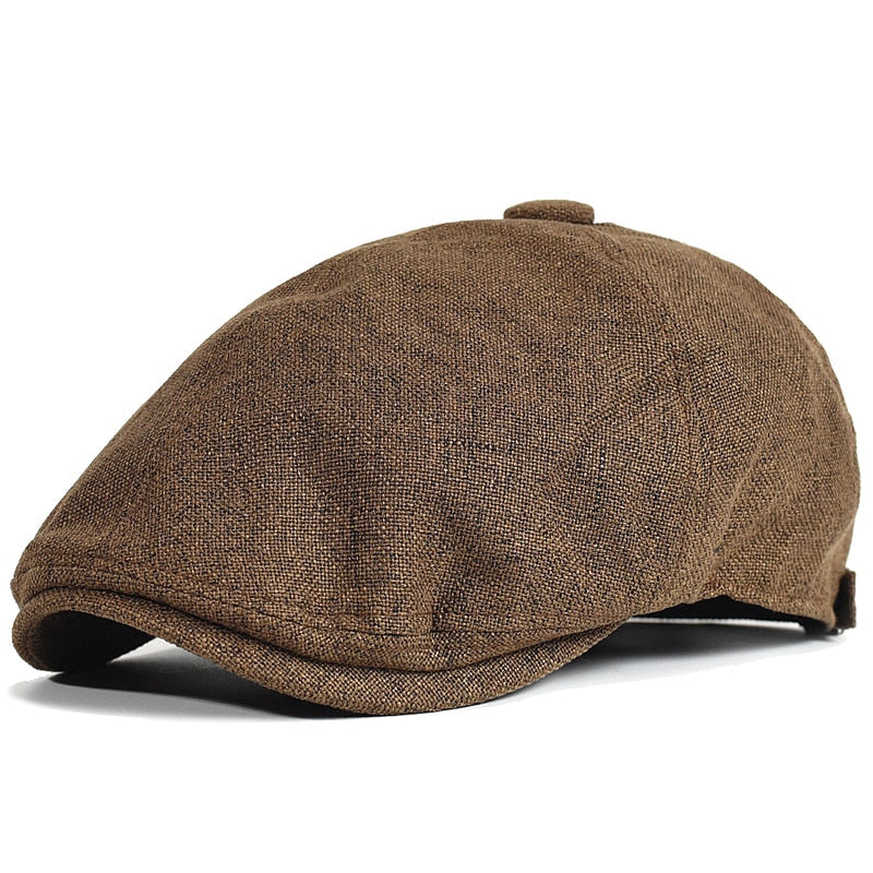 Men's Summer Berets Outdoor Breathable newsboy cap Spring Flat Hats Solid Duckbill Hats Vintage Gatsby Beret Hat Women