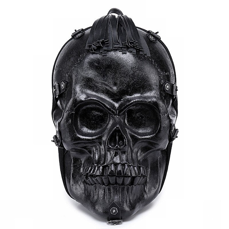 3D Funny Skeleton Head Black Shoulder Crossbones Messenger Bag Men Women Street