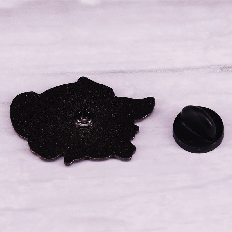 My Neighbor Totoro Bus Brooch Cute Cat Playing Yarn Ball Badge