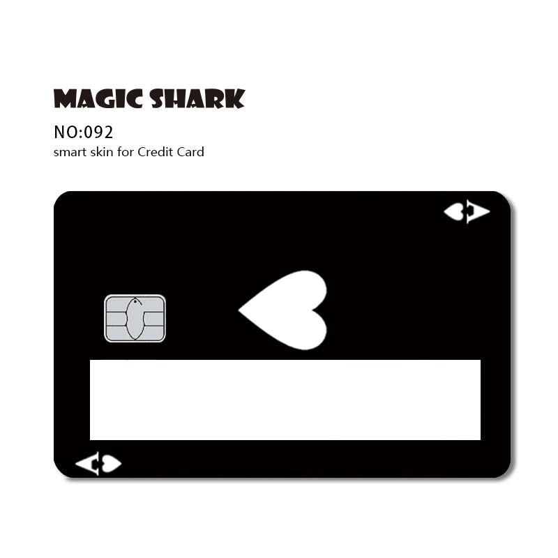 Magic Shark Poker Hunter Dog Out of Stock Car Snake Broke Black Card Window Sticker Film SKin Cover for Debit Credit Card