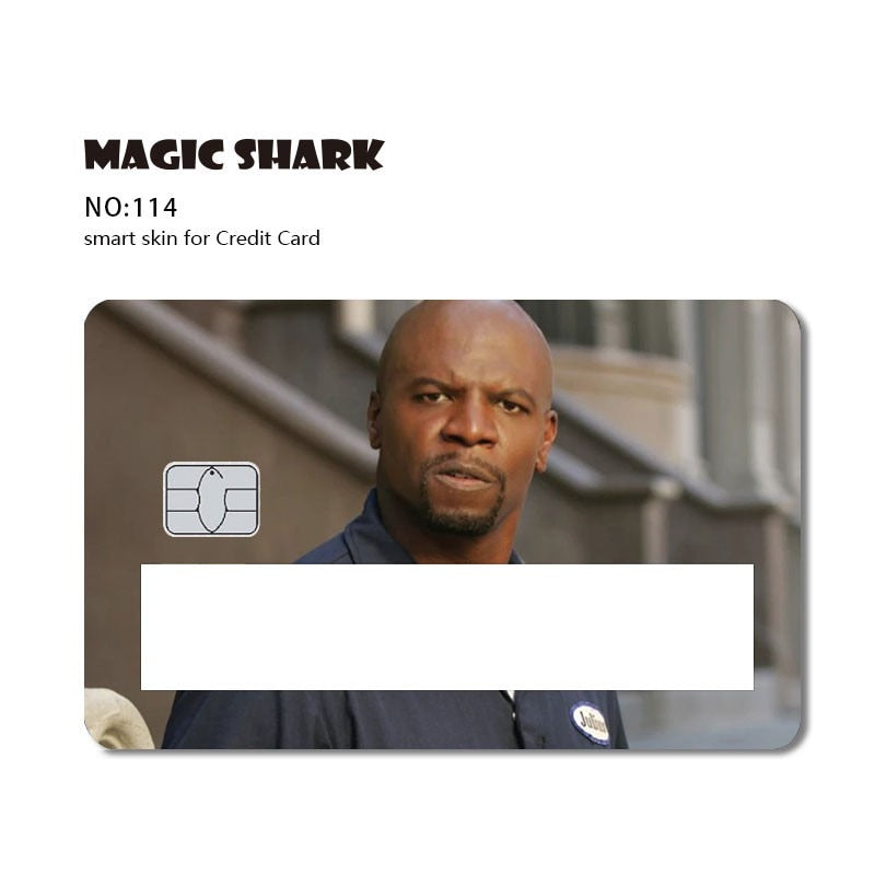 Magic Shark Poker Hunter Dog Out of Stock Car Snake Broke Black Card Window Sticker Film SKin Cover for Debit Credit Card