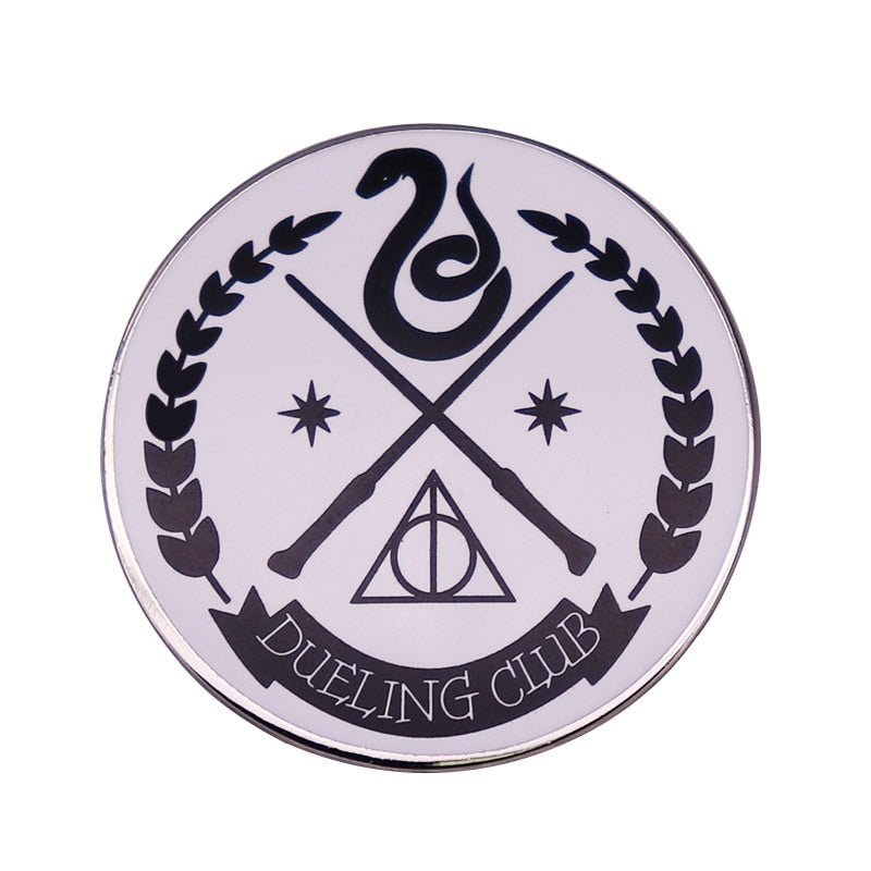 Magic school duel club logo brooch
