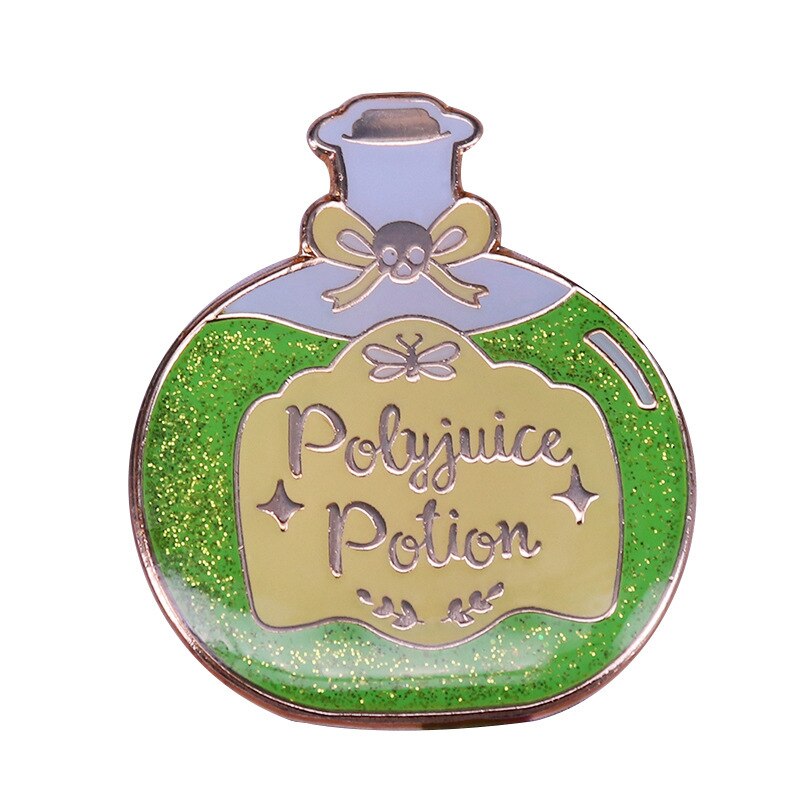 Compound decoction turned into water brooch flashing bottle badge sorcery lover