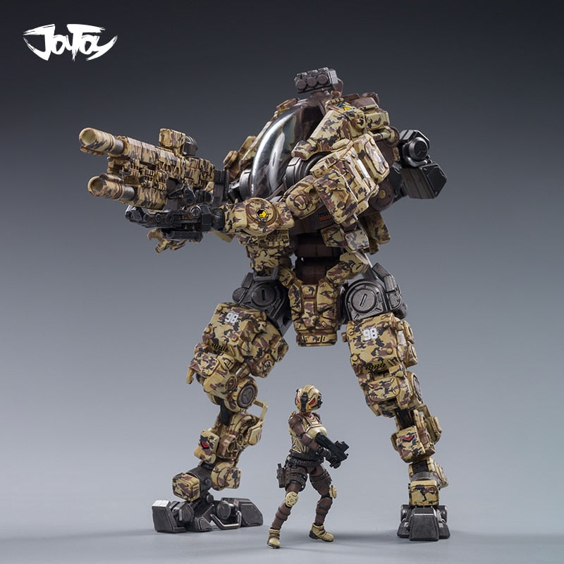 JOYTOY 1/25 action figure robot Military Steel bone H03 Desert camouflage cam Mecha Collection model toys  present gift