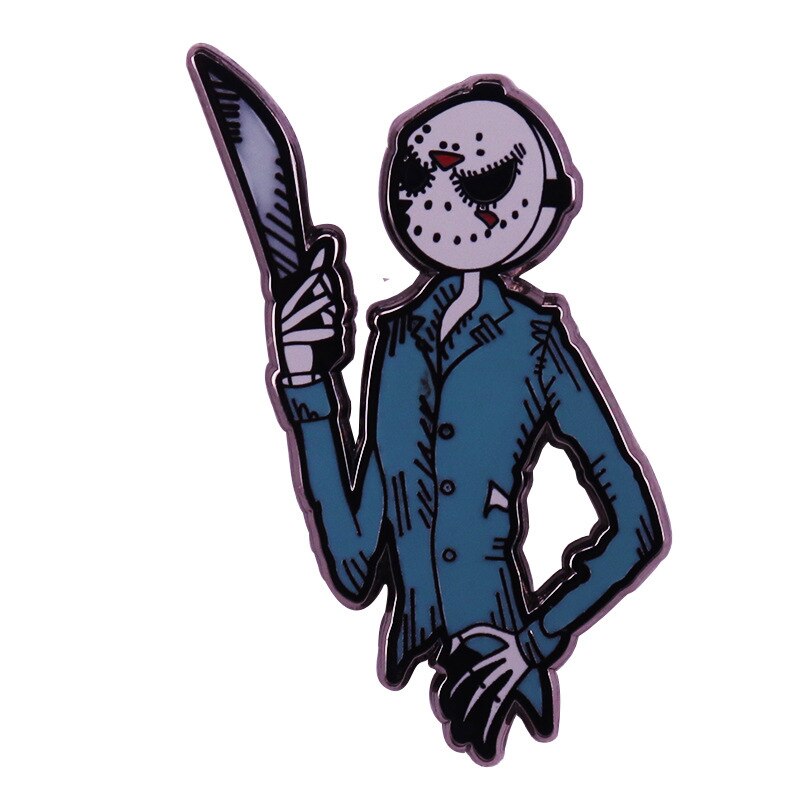 Friday the 13th Brooch Horror Movie Badge Thriller Movie Lovers Accessories