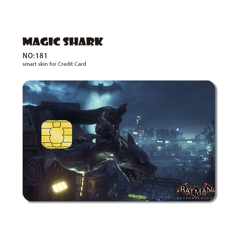Magic Shark Matte Cartoon Cute Sticker Film Tape for Credit Card Debit Card Small Large Chip