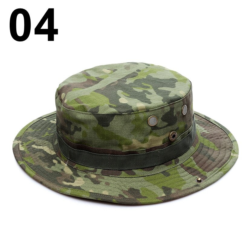 Multicam Boonie Hat Military Camouflage Bucket Hats Army Hunting Outdoor Hiking
