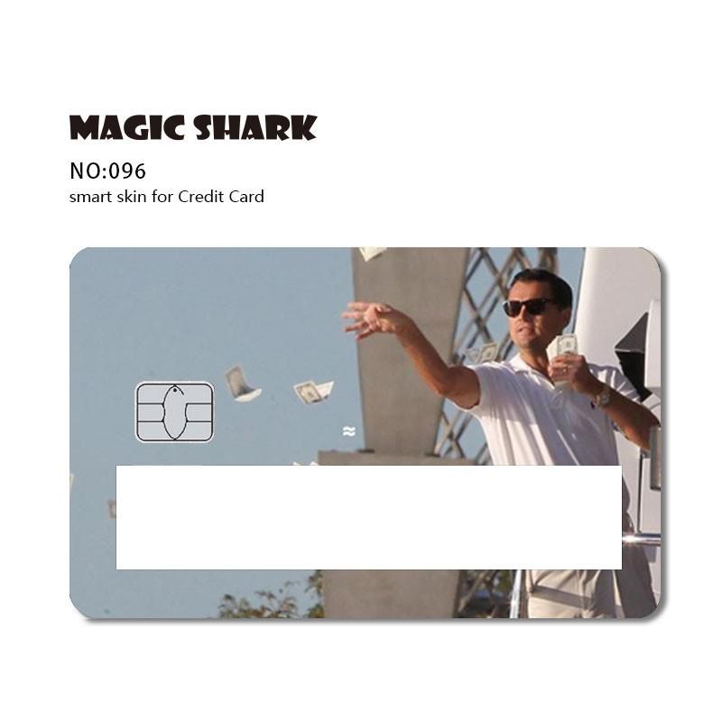 Magic Shark Poker Hunter Dog Out of Stock Car Snake Broke Black Card Window Sticker Film SKin Cover for Debit Credit Card