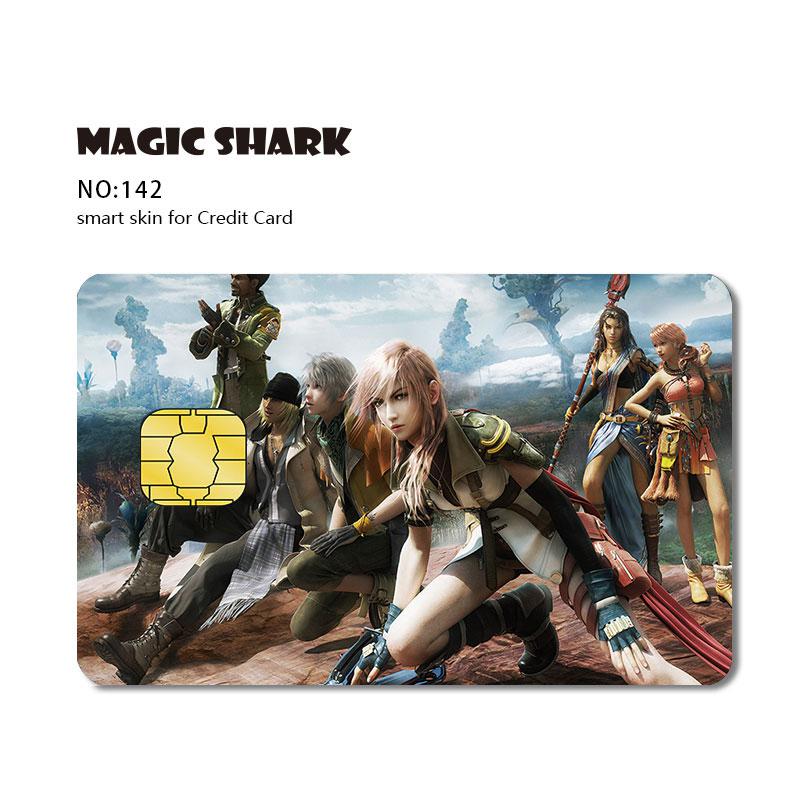 Magic Shark 3M PVC Stereo Army Tomb Raider Skull Diamond Skin Sticker Film for Credit Debt Card