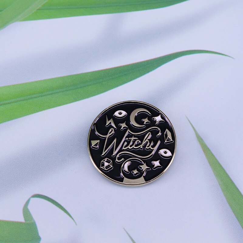 Mysterious sorcery breath brooch weird halloween accessory decoration badge