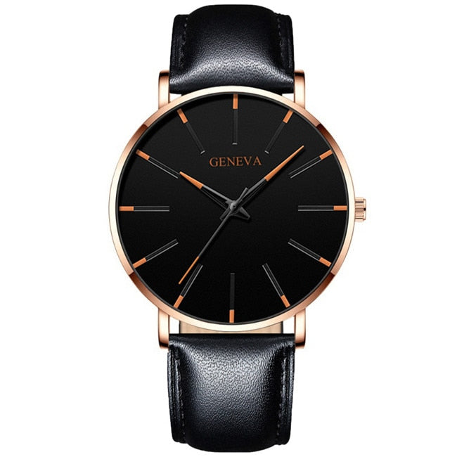 Minimalist Men's Fashion Ultra Thin Watches Simple Men Business Stainless Steel Mesh Belt Quartz Watch relogio masculino