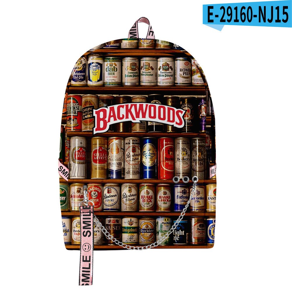 New Style BACKWOODS Beer Fashion 3D Backpack
