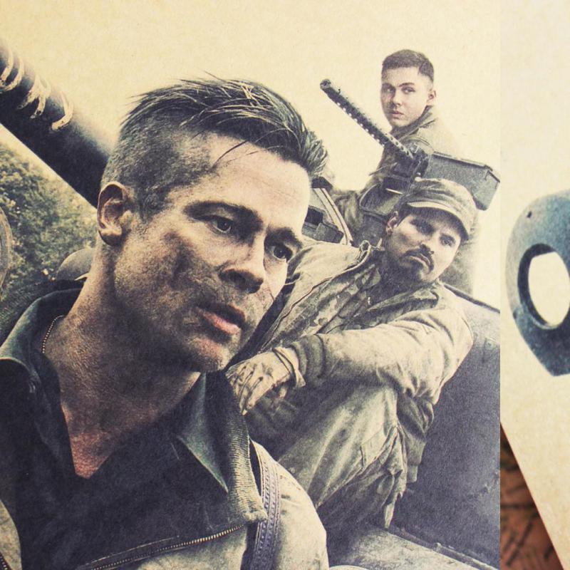 Movie Fury Kraft Paper Poster Home Wall Room Decoration Painting