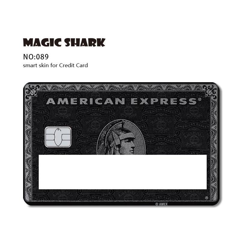 Magic Shark Poker Hunter Dog Out of Stock Car Snake Broke Black Card Window Sticker Film SKin Cover for Debit Credit Card