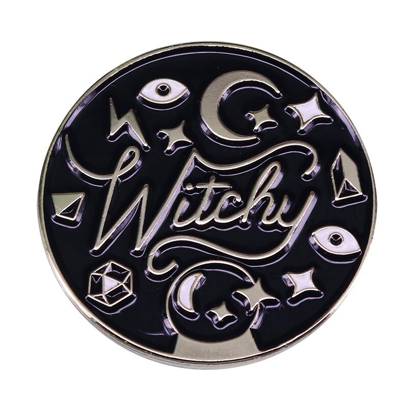 Mysterious sorcery breath brooch weird halloween accessory decoration badge