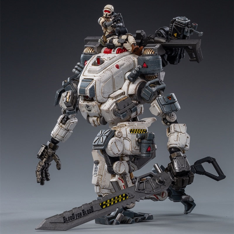 JOYTOY 1/25 H22cm GOD OF WAR 86 PVC White Robot Model Toys Gift Action Figure (2pcs/Set)