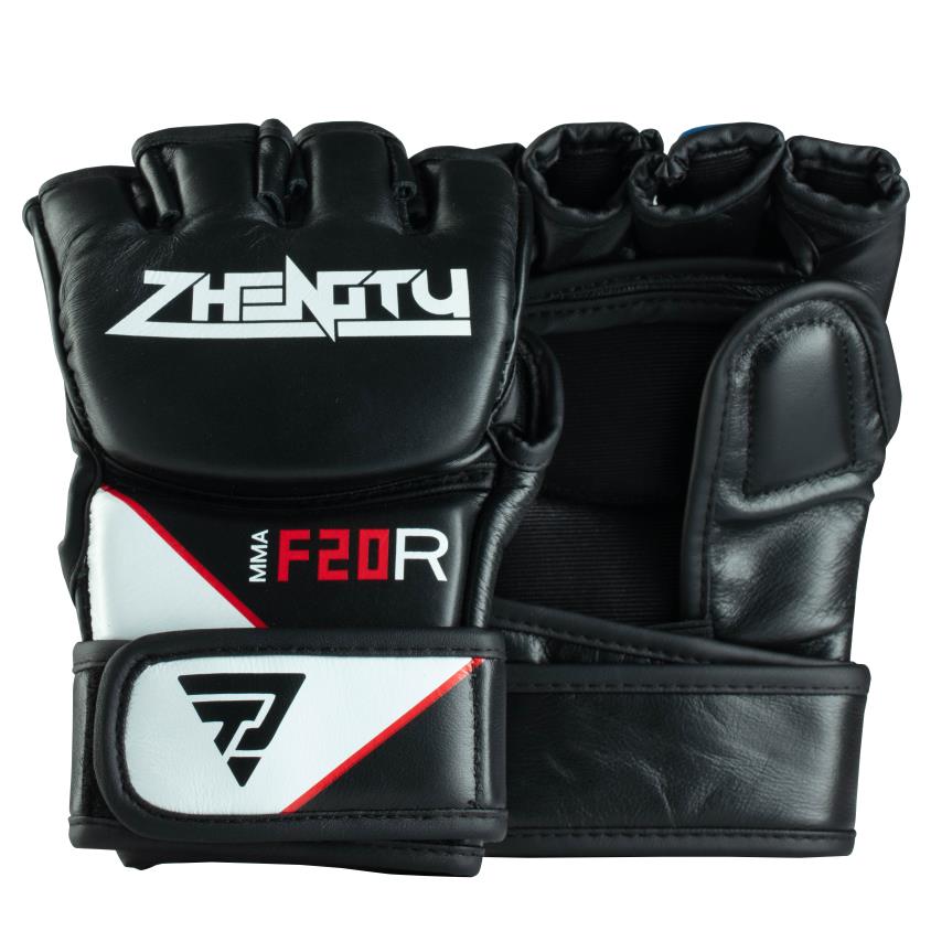 MMA Gloves for Men Martial Arts Sparring Cowhide Leather Boxing Gloves for Muay Thai Punching Bag Combat Training Kickboxing