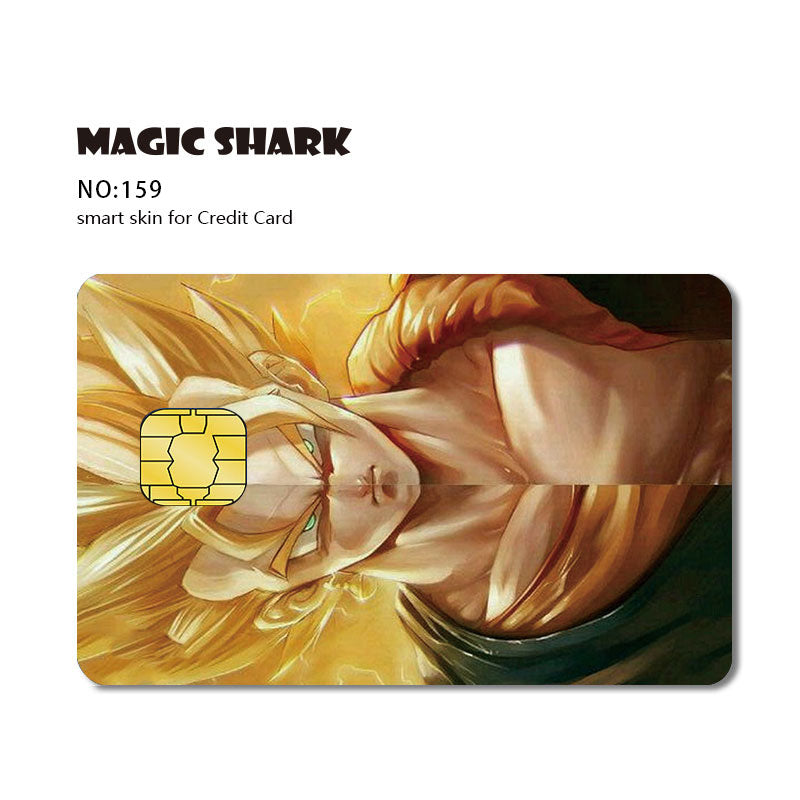 Magic Shark Matte Cartoon Cute Sticker Film Tape for Credit Card Debit Card Small Large Chip