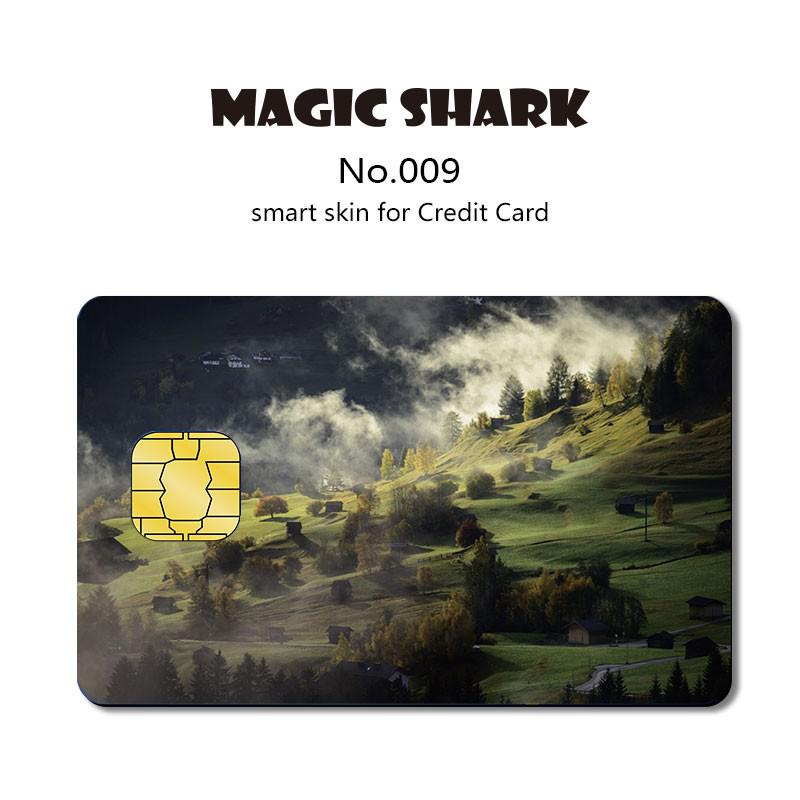 Matte 3M PVC Cartoon  Joker Half Cover Sticker Case Film for Big Small Chip Credit Debt Card
