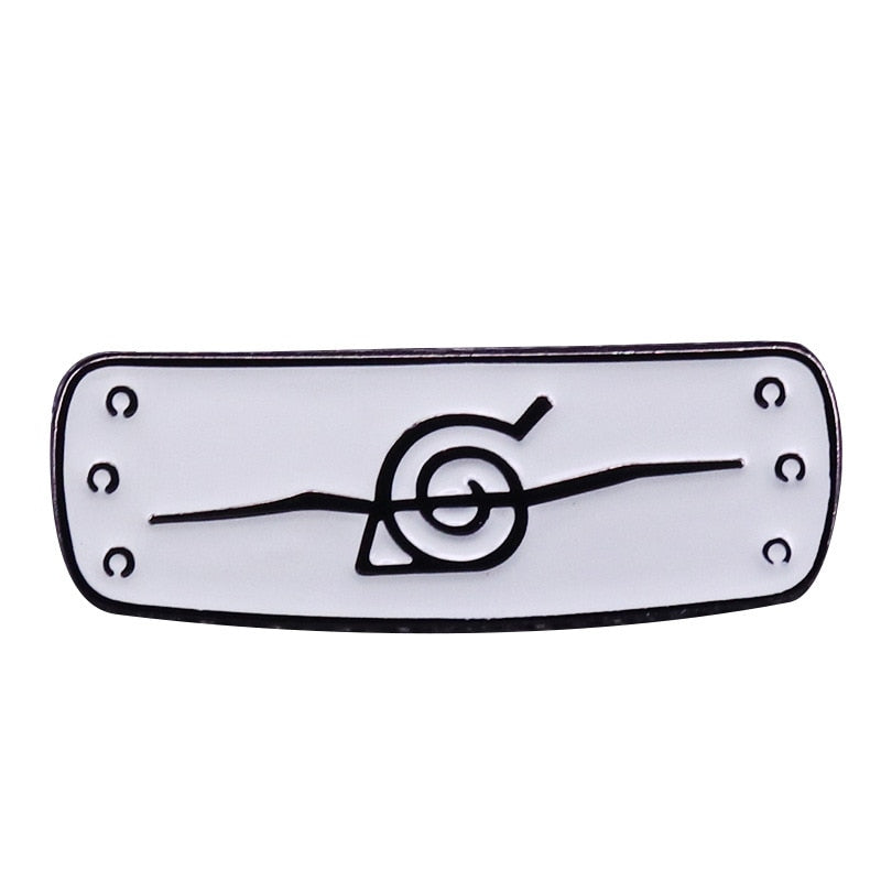 Konoha Forehead Brooch Swirl Headband Badge