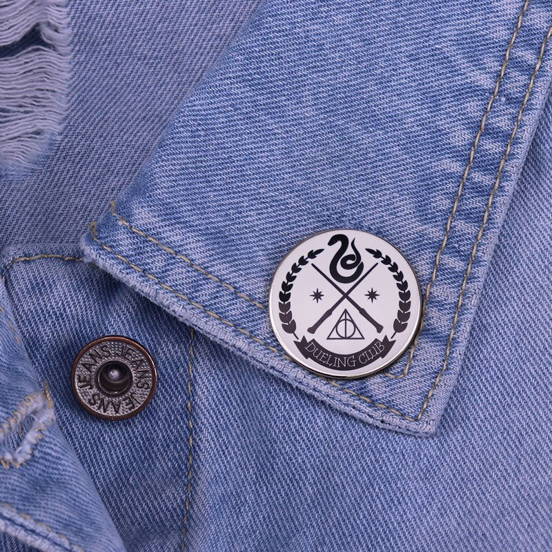 Magic school duel club logo brooch