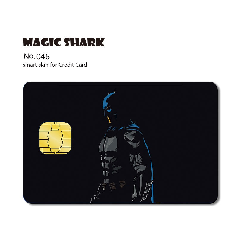Magic Shark Matte Cartoon Cute Sticker Film Tape for Credit Card Debit Card Small Large Chip