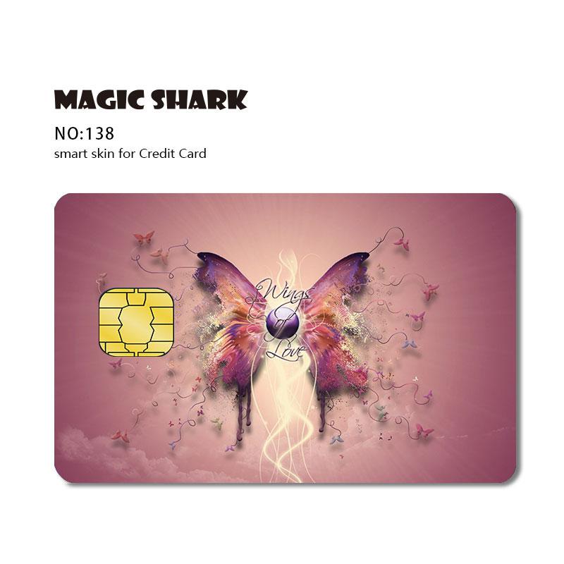 Magic Shark 3M PVC Stereo Army Tomb Raider Skull Diamond Skin Sticker Film for Credit Debt Card