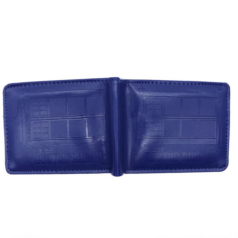 New Arrival Doctor Who Wallet  Blue Police Box PU Leather Bi-Fold Wallet With Coin Pocket