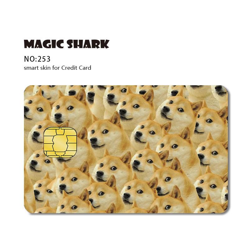 Magic Shark Funny Matte Hentai Money Blockbuster Stonks Credit Card Debit Card Skin Case Tape Sticker Film Big Small Chip