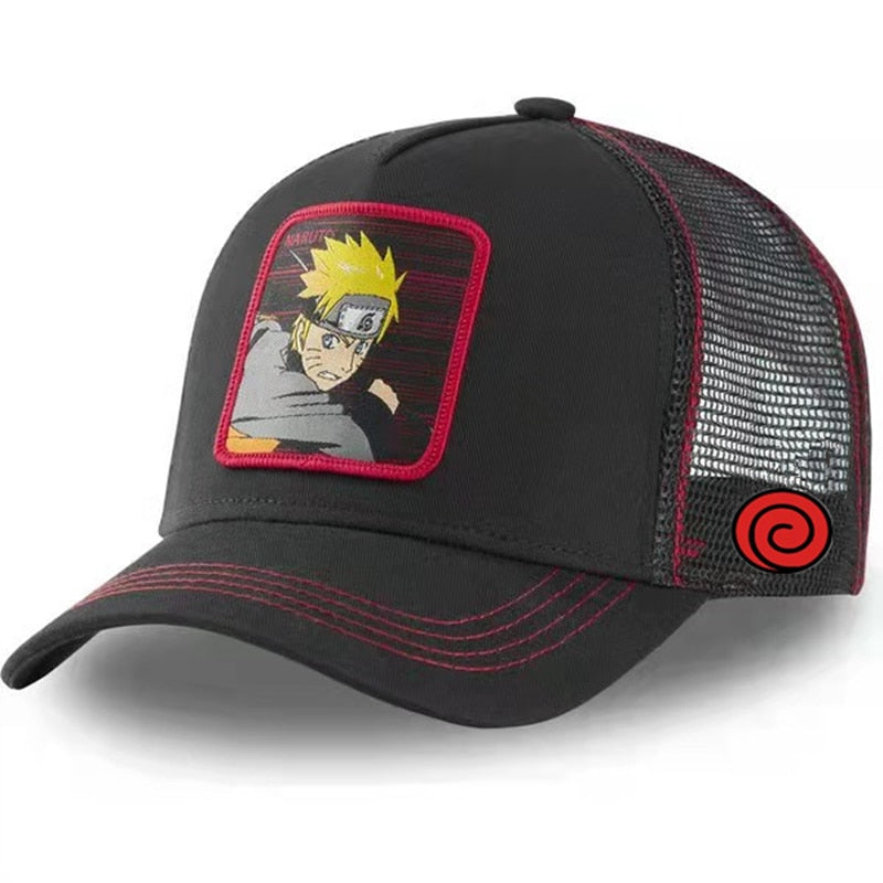 Newest Dragon Ball & Naruto Anime Mesh Cap Hot Style Patch Trucker Hat Curved Brim Baseball Cap Gorras Casquette
