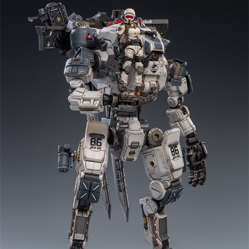 JOYTOY 1/25 H22cm GOD OF WAR 86 PVC White Robot Model Toys Gift Action Figure (2pcs/Set)