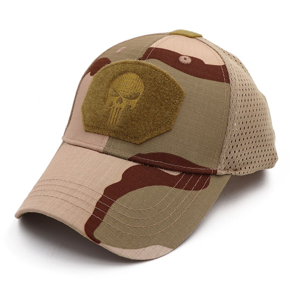 KOEP 2022 New Camo Punisher Baseball Cap Fishing Caps Men Outdoor Camouflage Jungle Hat Airsoft Tactical Hiking Casquette Hats