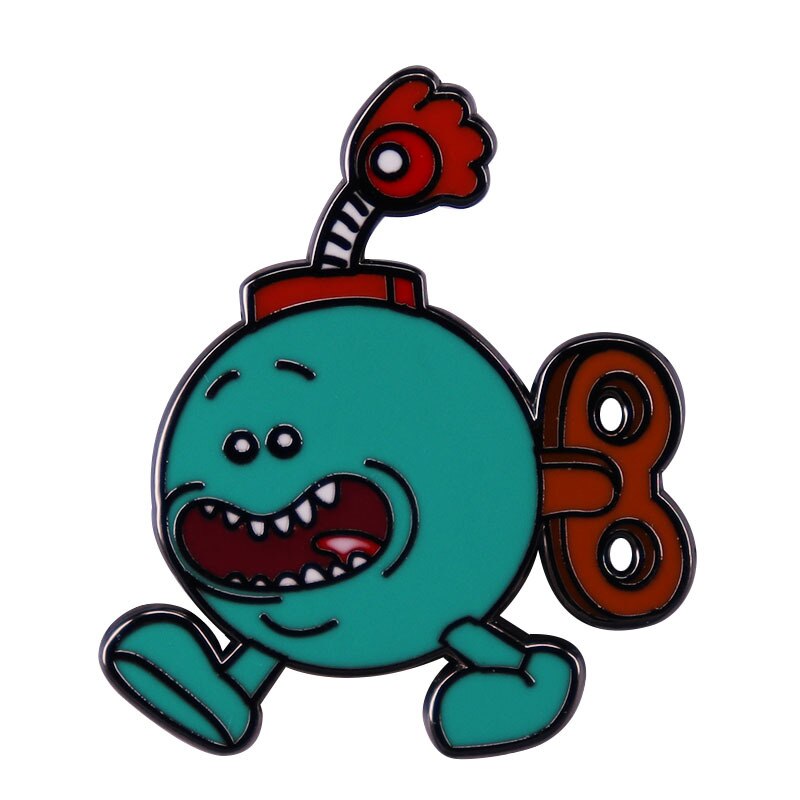 Cute Bomb Mission Mr. Musta Brooch Animation Sci-Fi Sitcom Cartoon Inspiration Badge